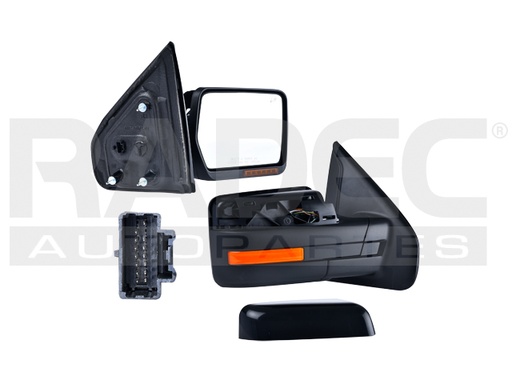 [018-1226-28] ESPEJO FD LOBO 09-14 ELECTRICO E/ABATIBLE C/DESENPANANTE C/DIRECCIONAL C/MEMORIA C/LUZ P/PINTAR SVT/LARIAT/FX4/FX2/PLATINUM/KING RANCH/LIMITED/XL/XLT/STX DER