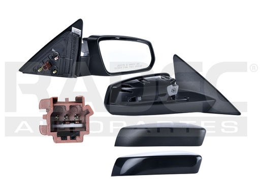 [018-1228-20] ESPEJO FD MUSTANG 10-12 ELECTRICO CORRUGADO 3 PINES BOSS/SHELBY/ST/BASE/GT V6/V8 6/8CILINDROS 3.7/4.0/4.6/5.0L 2 PUERTAS DER