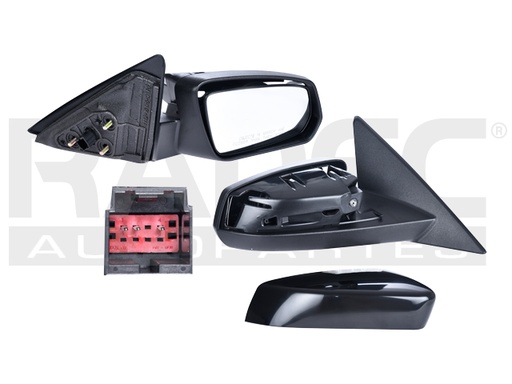 [018-1228-22] ESPEJO FD MUSTANG 13-14 ELECTRICO P/PINTAR 3 PINES BASE/GT/ST/SHELBY V6/V8 6/8 CILINDROS 3.7/5.0/5.7L 2 PUERTAS DER