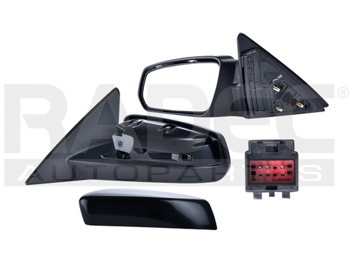 [018-1228-23] ESPEJO FD MUSTANG 13-14 ELECTRICO P/PINTAR 3 PINES BASE/GT/ST/SHELBY V6/V8 6/8 CILINDROS 3.7/5.0/5.7L 2 PUERTAS IZQ