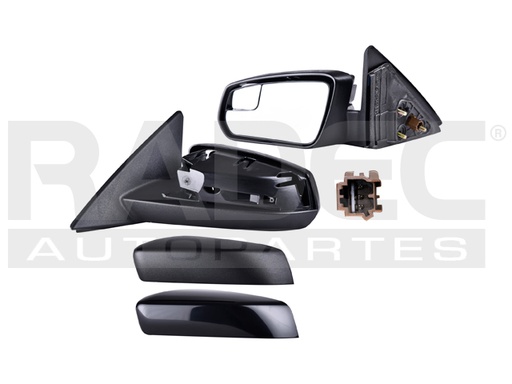 [018-1228-33] ESPEJO FD MUSTANG 10-12 ELECTRICO C/PUNTO CIEGO P/PINTAR/CORRUGADO SHELBY/ST/BASE/GT V6/V8 6/8CILINDROS 3.7/5.0/5.4L 2 PUERTAS IZQ
