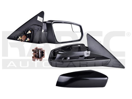 [018-1228-34] ESPEJO FD MUSTANG 10-12 ELECTRICO C/PUNTO CIEGO P/PINTAR SHELBY/ST/BASE/GT V6/V8 6/8CILINDROS 3.7/5.0/5.4L 2 PUERTAS DER
