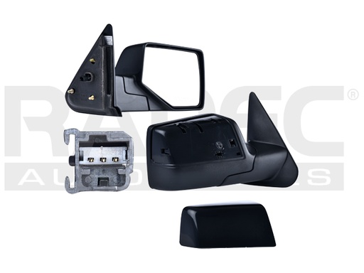 [018-1230-12] ESPEJO FD RANGER 10-12 ELECTRICO P/PINTAR 3 PINES FX4/LIMITED/BASE/XL/XLT/STX/SPORT L4/V6 4/6 CILINDROS 2.3/4.0L 2/4 PUERTAS DER