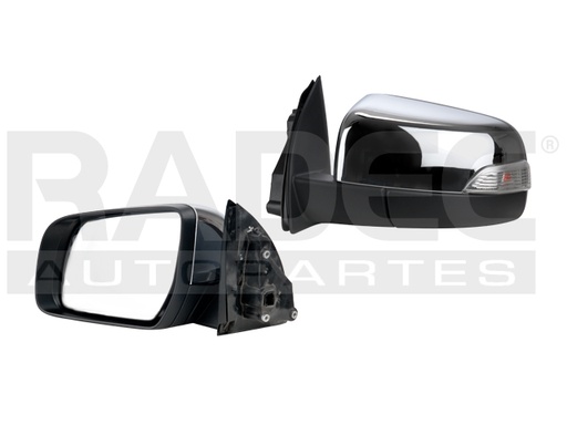 [018-1230-49] ESPEJO FD RANGER 13-20 ELECTRICO C/DIRECCIONAL CROMADO 5 PINES LARIAT/XLT L4 4 CILINDROS 2.3/2.5L 4 PUERTAS IZQ