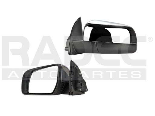 [018-1230-61] ESPEJO FD RANGER 13-20 ELECTRICO CROMADO 3 PINES LARIAT/XLT L4 4 CILINDROS 2.3/2.5L 4 PUERTAS IZQ