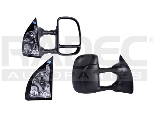 [018-1232-00] ESPEJO FD F-350 99-07 MANUAL NEGRO LARIAT/HARLEY/KING RANCH/XL/XLT V8/V10 8/10CILINDROS 5.4/6.0/6.8L 2/4 PUERTAS DER