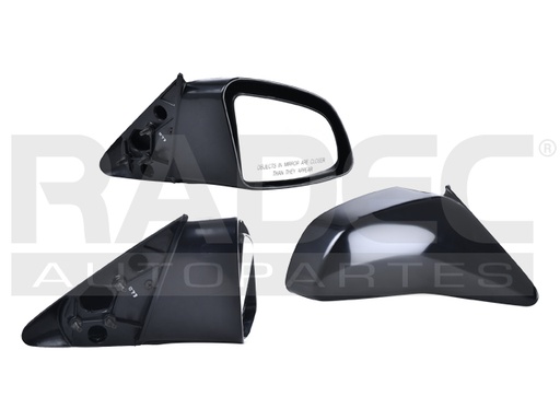 [018-1235-00] ESPEJO FD TOPAZ 88-94 MANUAL NEGRO XR5/LTS/GLS/GL/L/GS/LX/SPORT DER
