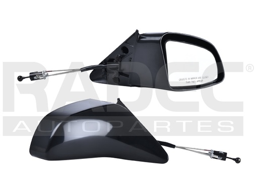 [018-1235-04] ESPEJO FD TOPAZ 88-94 C/CONTROL NEGRO XR5/LTS/GLS/GL/L/LS/GS/LX/SPORT DER