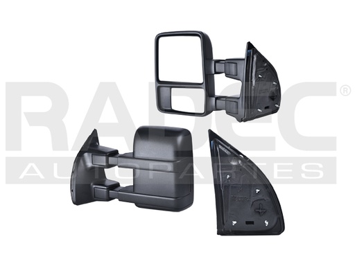 [018-1239-03] ESPEJO FD F-350 08-16 MANUAL NEGRO LARIAT/HARLEY/FX4/KING RANCH/BASE/XL/XLT V8 8CILINDROS 6.2/6.7L 2/4 PUERTAS IZQ