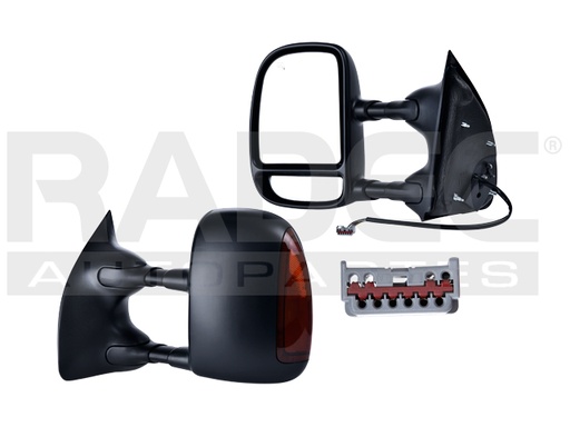 [018-1239-07] ESPEJO FD F-350 99-07 ELECTRICO C/DESENPANANTE C/DIRECCIONAL CORRUGADO LARIAT/HARLEY/KING RANCH/LIMITED/XLS/XL/EDDIE BAUER/XLT /F-250/F-350/F-450/F-550 5.4/6.0/6.8L 4 PUERTAS IZQ