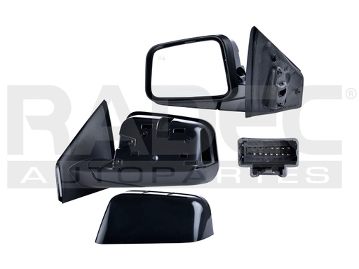 [018-1242-03] ESPEJO FD EDGE 07-11 ELECTRICO C/DESENPANANTE C/MEMORIA C/LUZ P/PINTAR LIMITED/SE V6 6CILINDROS 3.5L 4 PUERTAS IZQ