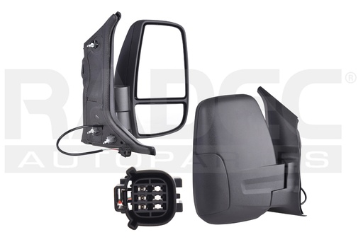 [018-1245-20] ESPEJO FD TRANSIT 15-17 ELECTRICO CORRUGADO 3 PINES VAN/CHASIS/PASAJEROS L4/V6 4/6 CILINDROS 2.2/3.5L 2/5 PUERTAS DER