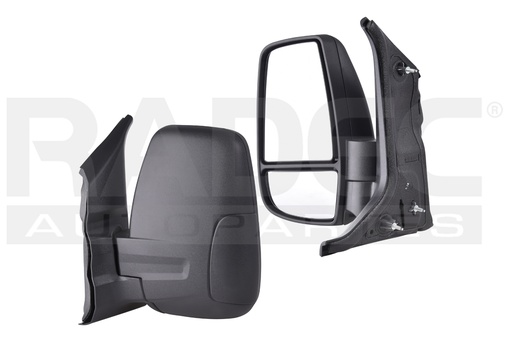 [018-1245-23] ESPEJO FD TRANSIT 15-17 MANUAL CORRUGADO VAN/CHASIS/PASAJEROS L4/V6 4/6 CILINDROS 2.2/3.5L 2/5 PUERTAS IZQ