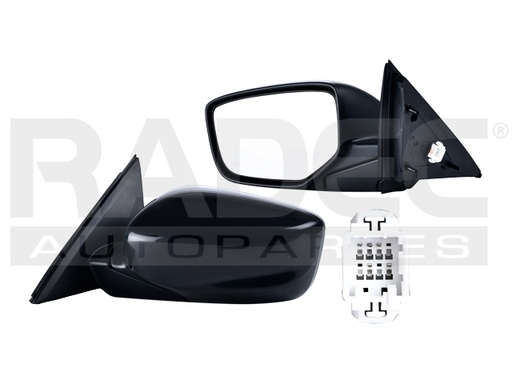 [018-1301-17] ESPEJO HD ACCORD 08-12 ELECTRICO C/DESENPANANTE P/PINTAR 5 PINES LX-S/EX-L/EX L4/V6 4/6CILINDROS 2.4/3.5L 2 PUERTAS IZQ
