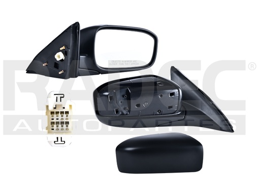 [018-1301-20] ESPEJO HD ACCORD 03-07 ELECTRICO C/DESENPANANTE P/PINTAR 5 PINES DX/LX/HYBRID/EX L4/V6 4/6CILINDROS 2.4/3.0L 4 PUERTAS DER