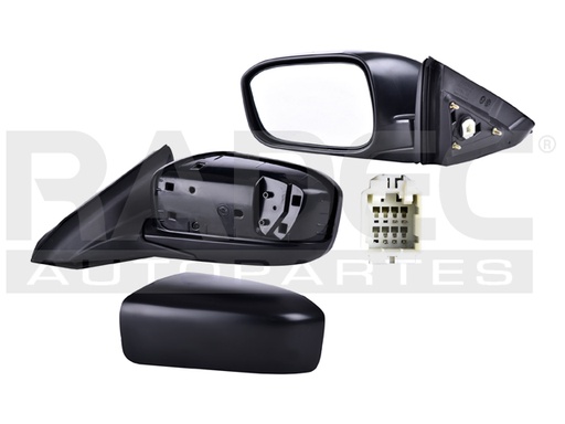 [018-1301-25] ESPEJO HD ACCORD 03-07 ELECTRICO C/DESENPANANTE P/PINTAR 5 PINES DX/LX/HYBRID/EX L4/V6 4/6CILINDROS 2.4/3.0L 2 PUERTAS IZQ