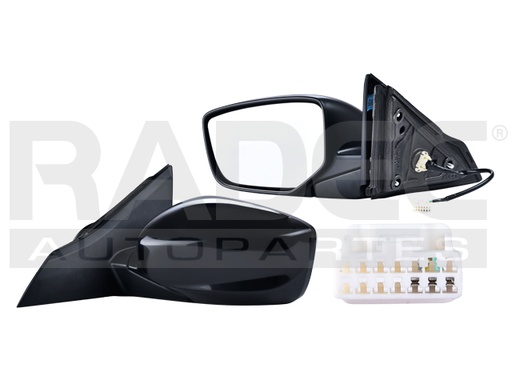 [018-1301-51] ESPEJO HD ACCORD 13-17 ELECTRICO P/PINTAR 3 PINES LX-S/EX-L/EX L4/V6 4/6CILINDROS 2.4/3.5L 2 PUERTAS IZQ