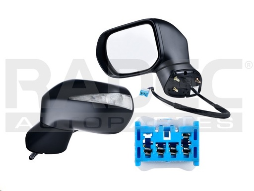 [018-1302-45] ESPEJO HD CIVIC 06-11 ELECTRICO C/DIRECCIONAL P/PINTAR 5 PINES HYBRID L4 4CILINDROS 1.3L 4 PUERTAS IZQ