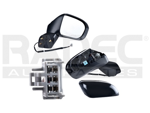 [018-1302-56] ESPEJO HD CIVIC 14-15 ELECTRICO P/PINTAR C/DESENPANANTE 5  PINES V/SI/EX-L/DX/SE/EX L4 4CILINDROS 1.5/1.8/2.4L 2/4 PUERTAS DER