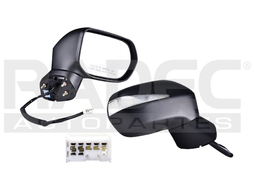 [018-1302-62] ESPEJO HD CIVIC 06-11 ELECTRICO C/DESENPANANTE C/DIRECCIONAL P/PINTAR 7 PINES HYBRID L4 4CILINDROS 1.3L 4 PUERTAS DER