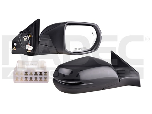 [018-1303-26] ESPEJO HD CR-V 17-22 ELECTRICO C/DESENPANANTE C/DIRECCIONAL P/SENSOR DE PROXIMIDAD P/PINTAR EX/EX-L/LX/SPORT/TOURING/TURBO PLUS L4 4 CILIDNROS 1.5/2.4L 5 PUERTAS DER