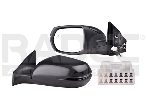 [018-1303-27] ESPEJO HD CR-V 17-22 ELECTRICO C/DESENPANANTE C/DIRECCIONAL P/SENSOR DE PROXIMIDAD P/PINTAR EX/EX-L/LX/SPORT/TOURING/TURBO PLUS L4 4 CILIDNROS 1.5/2.4L 5 PUERTAS IZQ