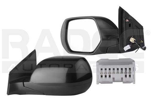 [018-1303-31] ESPEJO HD CR-V 12-14 ELECTRICO P/PINTAR 3 PINES LX/EX/EXL L4 4 CILINDROS 2.4L 5 PUERTAS IZQ