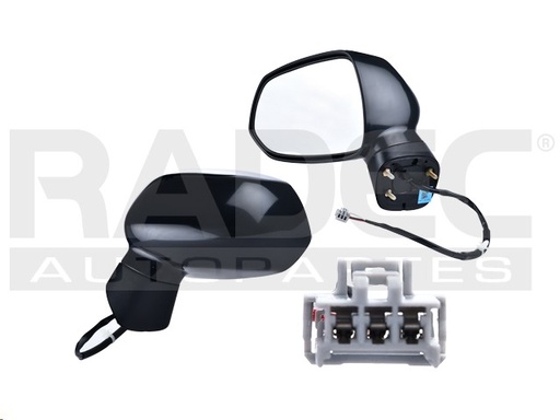 [018-1304-03EC] ESPEJO FIT 06-09 IZQ ELECTRICO NEGRO IZQ