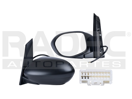 [018-1305-19] ESPEJO HD ODYSSEY 14-17 ELECTRICO CORRUGADO 3 PINES TOURING/EX-L/SE/LX/EX V6 6CILINDROS 3.5L 5 PUERTAS IZQ