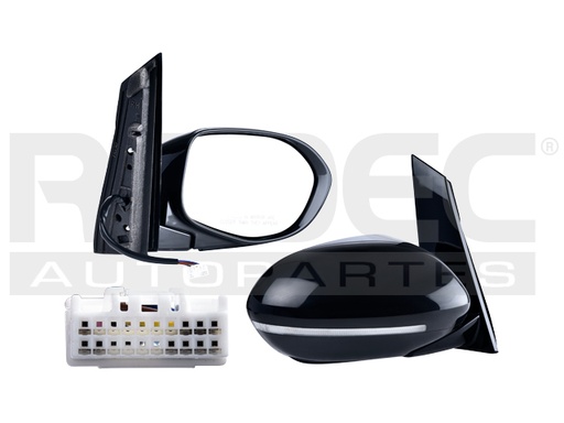 [018-1305-20] ESPEJO HD ODYSSEY 14-17 ELECTRICO C/DESEMPANANTE C/DIRECCIONAL C/MEMORIA P/PINTAR TOURING/EX-L/SE/LX/EX V6 6CILINDROS 3.5L 5 PUERTAS DER