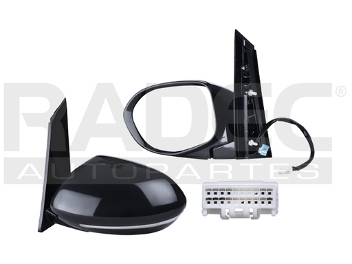 [018-1305-21] ESPEJO HD ODYSSEY 14-17 ELECTRICO C/DESEMPANANTE C/DIRECCIONAL C/MEMORIA P/PINTAR TOURING/EX-L/SE/LX/EX V6 6CILINDROS 3.5L 5 PUERTAS IZQ
