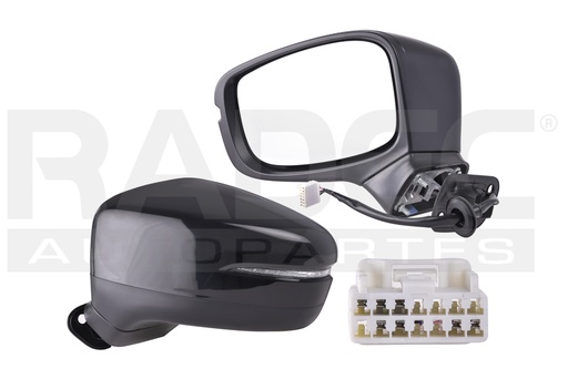 [018-1305-29] ESPEJO HD ODYSSEY 18-23 ELECTRICO C/DESEMPANANTE C/DIRECCIONAL P/PINTAR 7 PINES PRIME/TOURING V6 6 CILINDROS 3.5L 5 PUERTAS IZQ