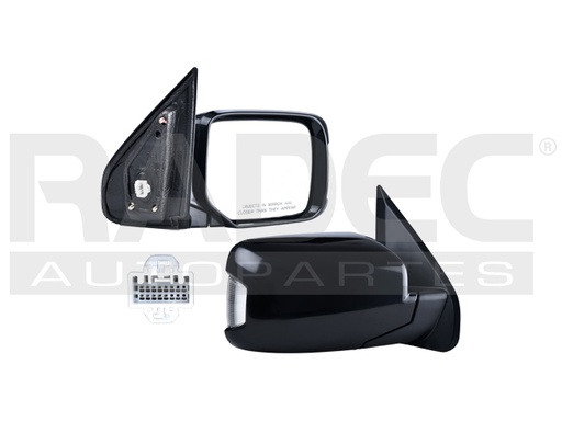 [018-1307-10] ESPEJO HD PILOT 09-15 ELECTRICO C/DESEMPANANTE C/DIRECCIONAL P/PINTAR TOURING/EX-L/LX/EX DER