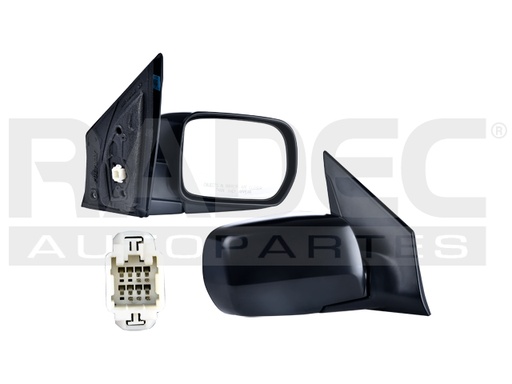 [018-1307-12] ESPEJO HD PILOT 03-08 ELECTRICO C/DESENPANANTE P/PINTAR 5 PINES V/EX V6 6CILINDROS 3.5L 4 PUERTAS DER