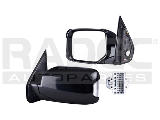 [018-1307-17] ESPEJO HD PILOT 09-15 ELECTRICO C/DIRECCIONAL C/MEMORIA P/PINTAR TOURING/EX-L/LX/EX V6 6CILINDROS 3.5L 4 PUERTAS IZQ