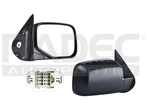 [018-1308-00] ESPEJO HD RIDGELINE 07-14 ELECTRICO CORRUGADO 3 PINES VP/RTX/RTS/RTL/RT/TOURING/SPORT/EX-L/DX/SE V6 6CILINDROS 3.5L 4 PUERTAS DER