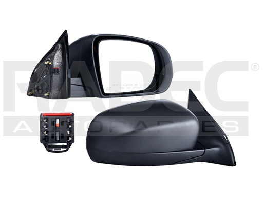 [018-1601-16] ESPEJO JP CHEROKEE 14-18 ELECTRICO C/DESENPANANTE CORRUGADO 5 PINES ALTITUDE/NORTH/TRAILHAWK/SPORT/OVERLAND/LIMITED/LATITUDE L4/V6 4/6CILINDROS 2.4/3.2L 4 PUERTAS DER