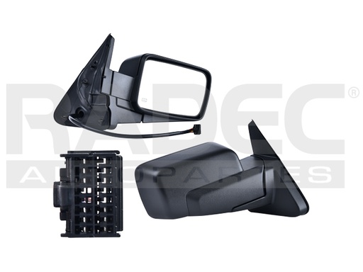 [018-1603-04] ESPEJO JP COMMANDER 06-10 ELECTRICO C/DESENPANANTE C/MEMORIA CORRUGADO BASE/SPORT/LIMITED V8 8 CILINDROS 4.7/5.7L 5 PUERTAS DER