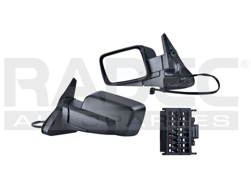 [018-1603-05] ESPEJO JP COMMANDER 06-10 ELECTRICO C/DESENPANANTE C/MEMORIA CORRUGADO BASE/SPORT/LIMITED V8 8 CILINDROS 4.7/5.7L 5 PUERTAS IZQ