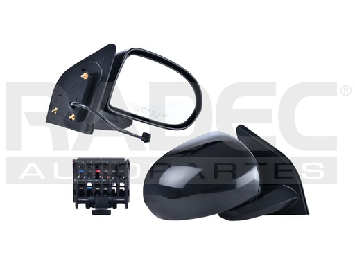 [018-1604-10] ESPEJO JP COMPASS 16-19 ELECTRICO C/DESENPANANTE CORRUGADO 5 PINES V/ALTITUDE/LIMITED/LATITUDE L4 4CILINDROS 2.0/2.4L 4 PUERTAS DER