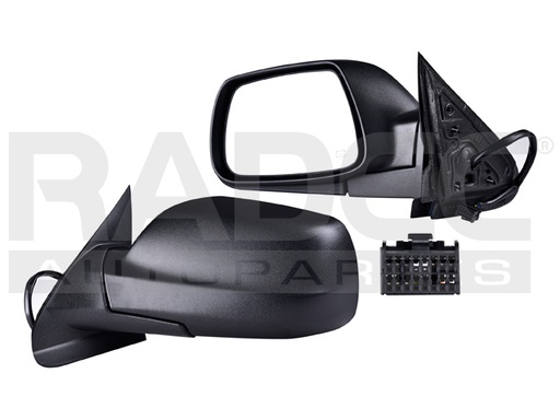 [018-1605-31] ESPEJO JP GRAND CHEROKEE 05-08 ELECTRICO C/DESENPANANTE C/MEMORIA CORRUGADO SRT8/LAREDO/OVERLAND/LIMITED V6/V8 6/8CILINDROS 3.0/4.7/5.0/6.1L 4 PUERTAS IZQ