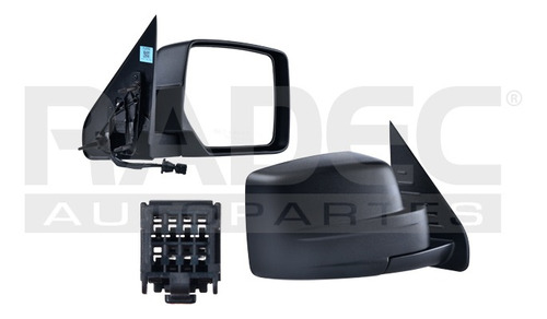 [018-1607-06] ESPEJO JP LIBERTY 08-13 ELECTRICO CORRUGADO 3 PINES SKY/NORTH/SPORT/LIMITED V6 6CILINDROS 3.7L 4 PUERTAS DER