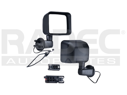 [018-1609-16] ESPEJO JP WRANGLER 07-18 ELECTRICO C/DESENPANANTE CORRUGADO 5 PINES UNLIMITED/SAHARA/RUBICON/SPORT V6 6CILINDROS 3.6/3.8L 4 PUERTAS DER