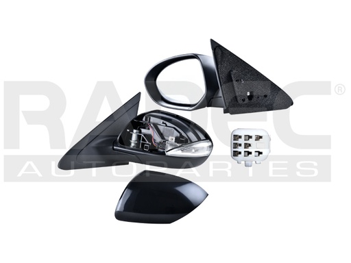 [018-1901-11] ESPEJO MZ 3 10-13 (U.S.A) ELECTRICO C/DIRECCIONAL P/PINTAR MAZDASPEED L4 4 CILINDROS 2.3L 5 PUERTAS IZQ