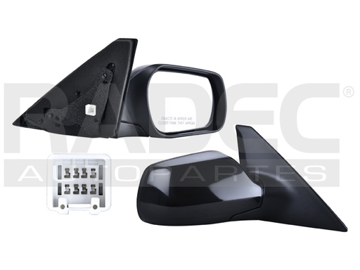[018-1901-12] ESPEJO MZ 3 04-09 ELECTRICO C/DESEMPANANTE P/PINTAR 3 PINES SP23/MAZDASPEED/S/I/GT/GX/GS DER