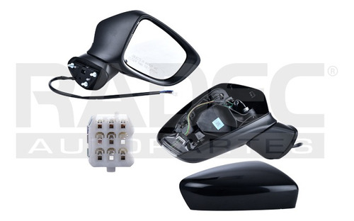 [018-1902-12] ESPEJO MZ 6 14-18 ELECTRICO C/DESEMPANANTE C/DIRECCIONAL P/PINTAR V/SV/GT/TOURING/SPORT/GX/GS L4 4CILINDROS 2.5L 4 PUERTAS DER
