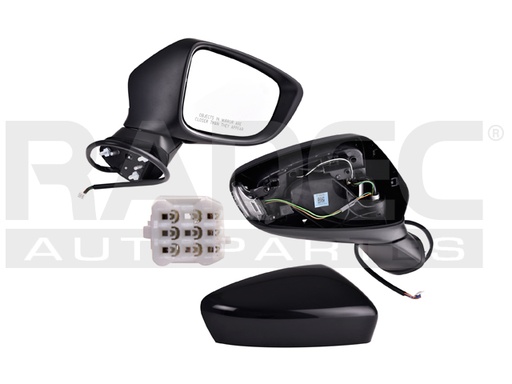 [018-1902-14] ESPEJO MZ 6 14-18 ELECTRICO C/DESEMPANANTE C/DIRECCIONAL C/SENSOR DE PROXIMIDAD P/PINTAR SPORT/TOURING/GS/GT L4 4CILINDROS 2.5L 4 PUERTAS DER