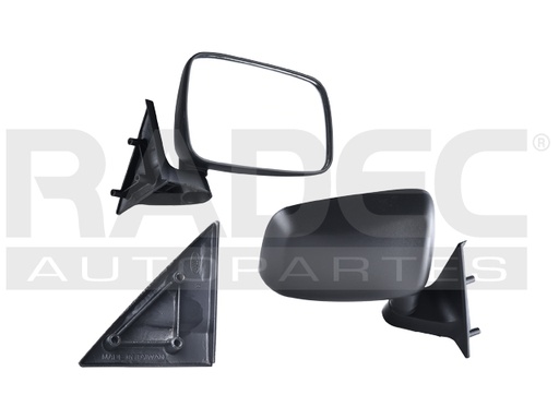 [018-1905-00] ESPEJO MZ PICK UP 86-93 MANUAL NEGRO BASE/SE-5/LE-5/LX DER