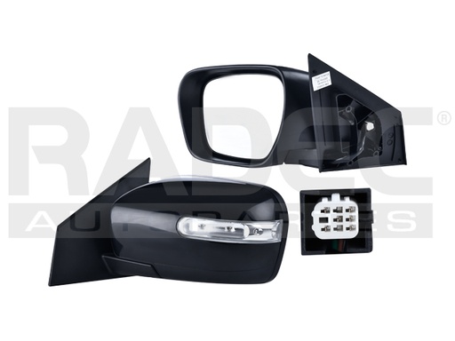 [018-1909-05] ESPEJO MZ CX9 07-09 ELECTRICO C/DESEMPANANTE C/DIRECCIONAL P/PINTAR 7 PINES GRAND TOURING/GT/TOURING/SPORT/GS V6 6CILINDROS 3.5/3.7L 5 PUERTAS IZQ