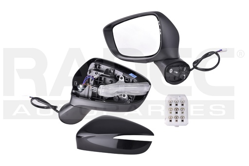 [018-1920-07] ESPEJO MZ CX5 15-17 ELECTRICO C/DESEMPANANTE C/DIRECCIONAL P/PINTAR 7 PINES I GRAND TOURING/S GRAND TOURING L4 4 CILINDROS 2.0/2.5L 5 PUERTAS IZQ